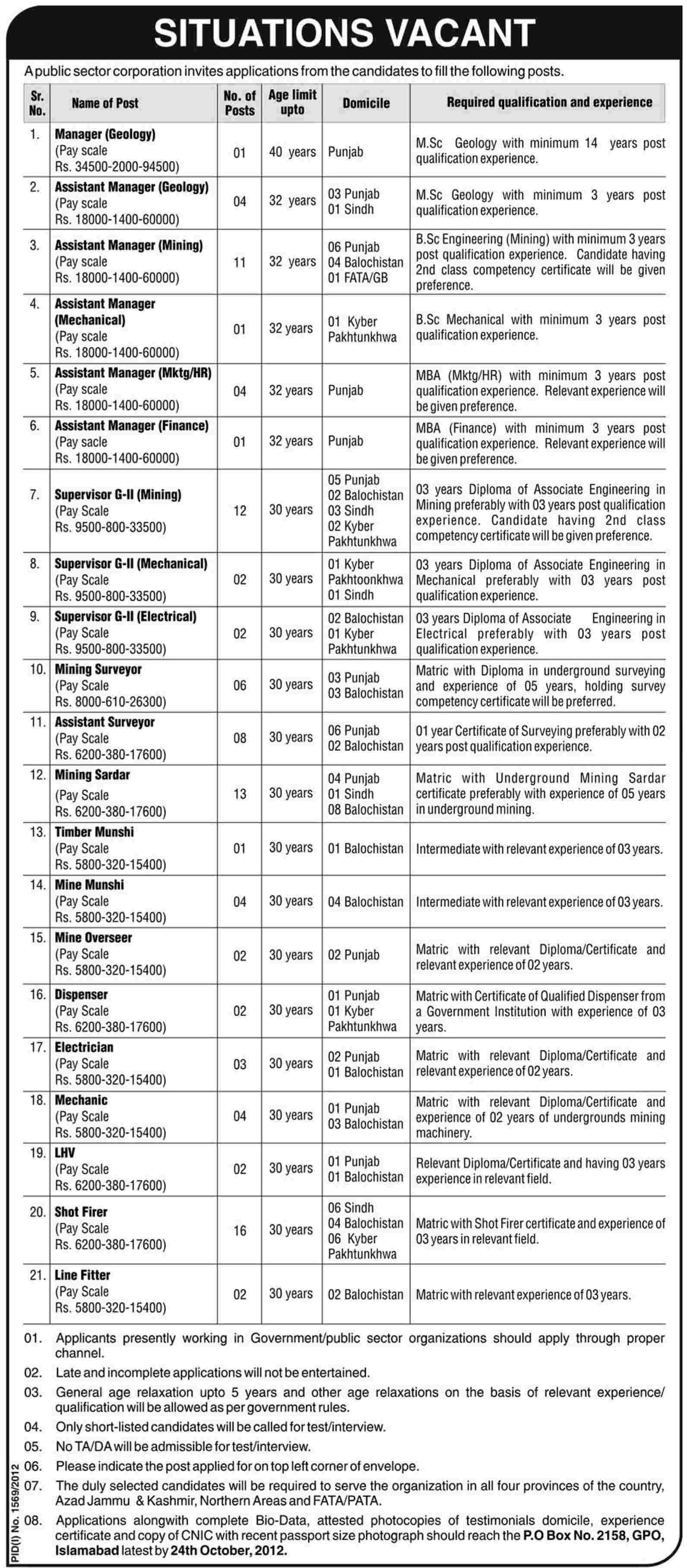 Public Sector Organization Jobs P.O.Box 2158 (Government Jobs)