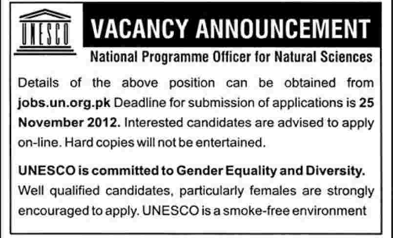 UNESCO Job