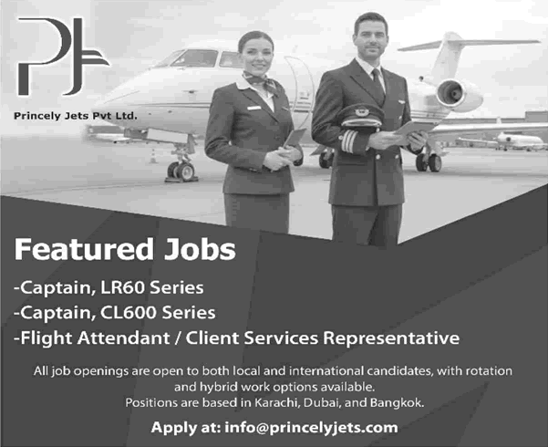 Princely Jets Jobs December 2025 / 2026 Captains / Pilots & Flight Attendant / Client Services Representative Latest