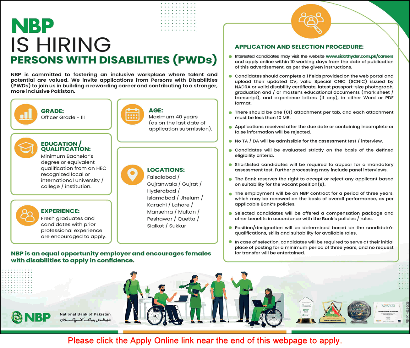 National Bank of Pakistan Jobs August 2026 September Apply Online for Persons with Disabilities (PWDs) Latest