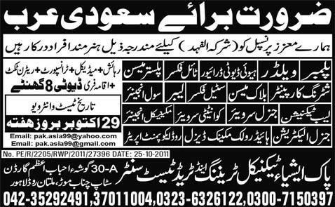 Jobs in Saudi Arabia