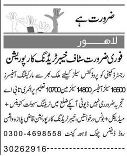 Misc. Jobs in Lahore Express Classified 1