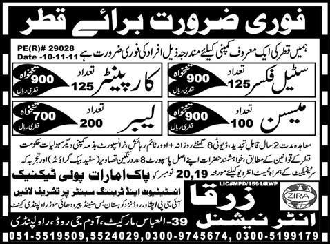 Jobs in Qatar