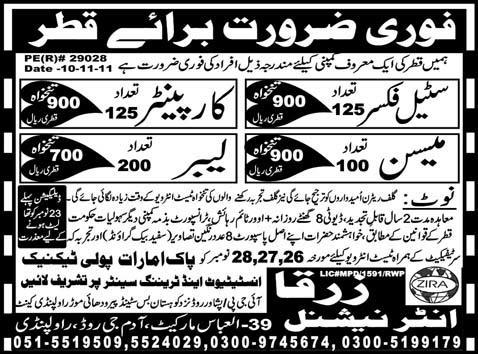 Jobs in Qatar