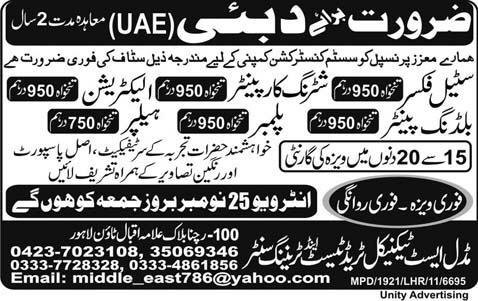 Jobs in Dubai UAE