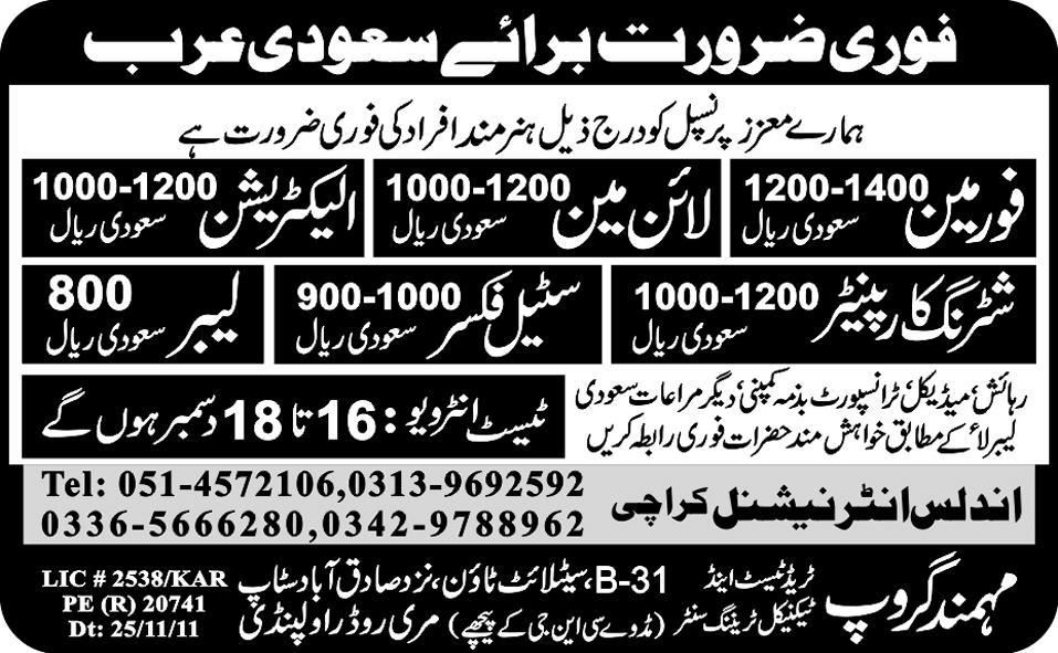 Saudi Arabia Jobs