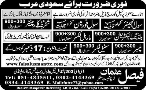 Jobs in Saudi Arabia