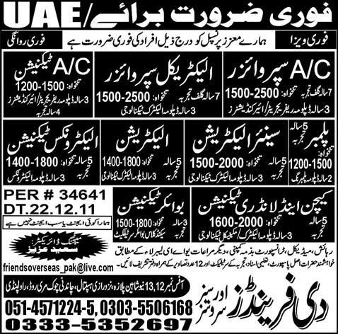 Electricians and Technicians Jobs in UAE