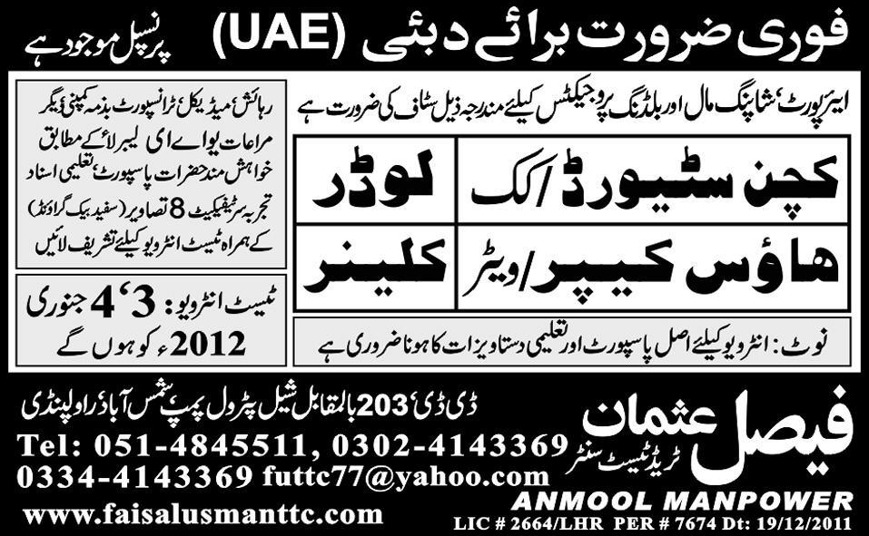 Supporting Jobs in Dubai UAE