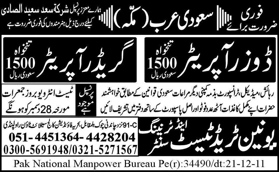 Jobs in Makkah Saudi Arabia