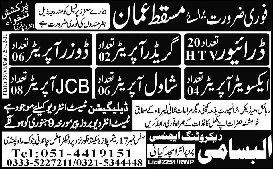 Jobs in Masqat Oman