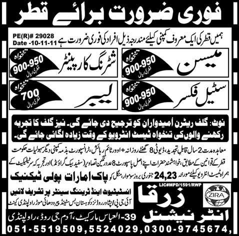 Jobs in Qatar