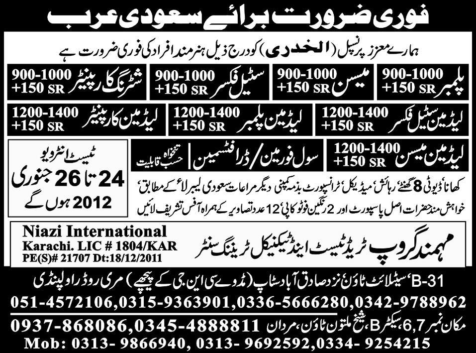 Saudi Arabia Jobs