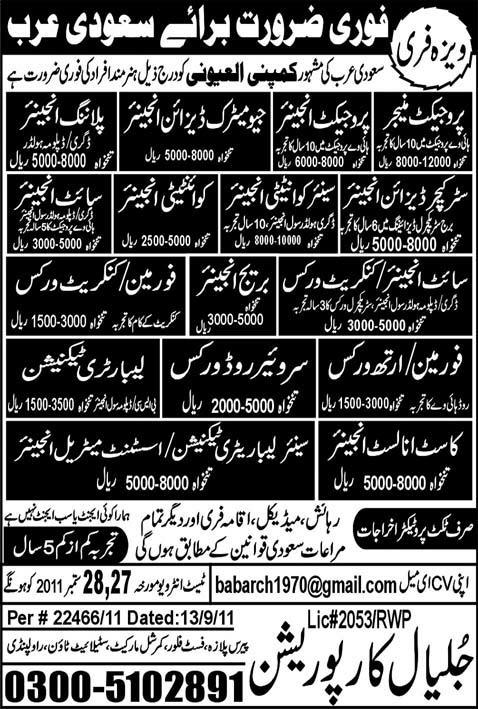 Jobs in Saudi Arabia