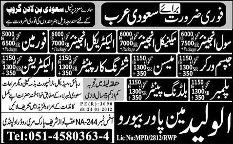 Jobs in Saudi Arabia