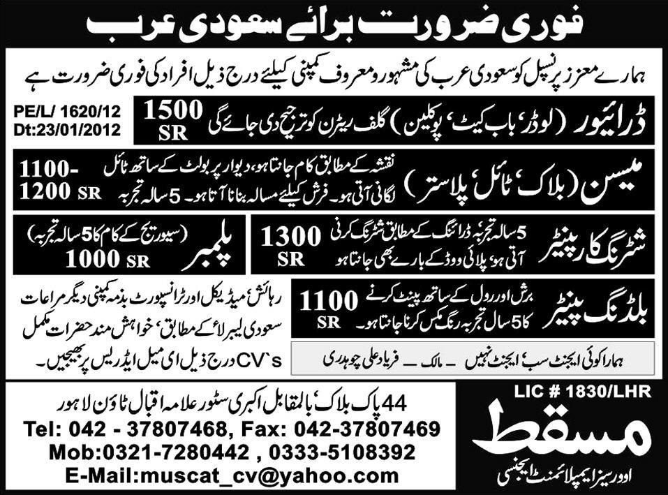 Saudi Arabia Jobs