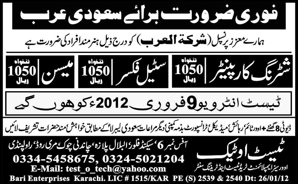 Saudi Arabia Jobs