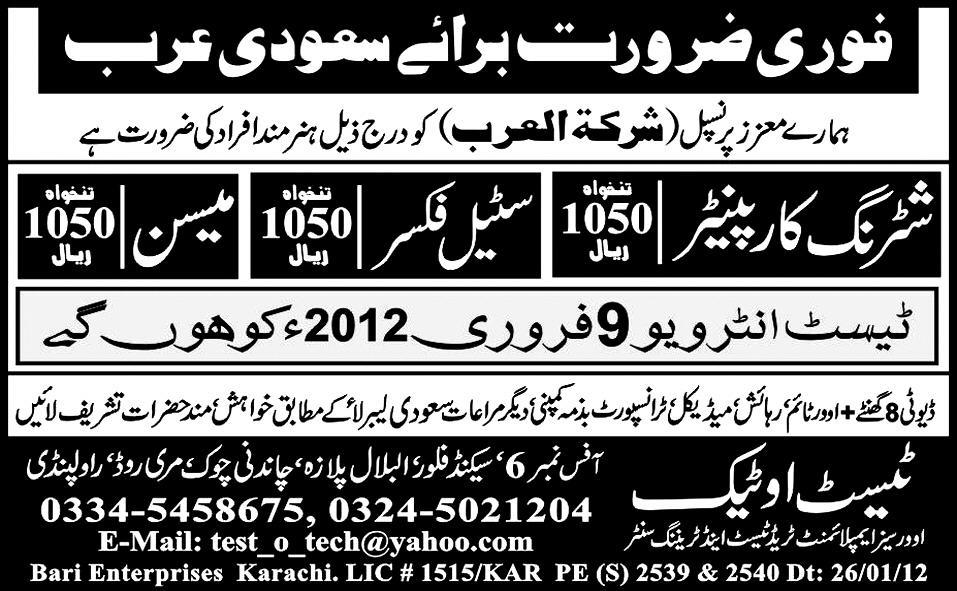 Saudi Arabia Jobs