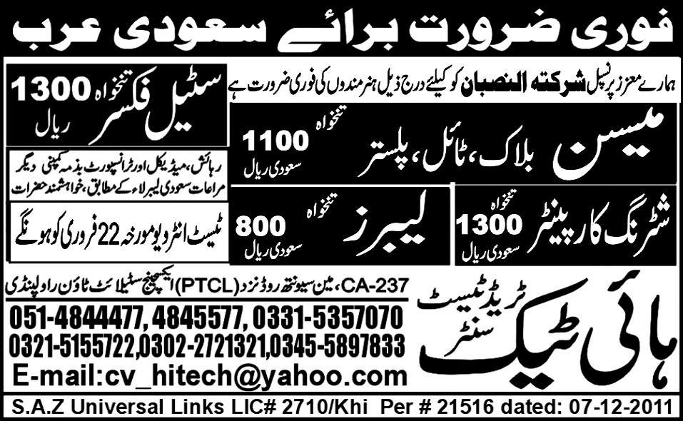 Saudi Arabia Jobs