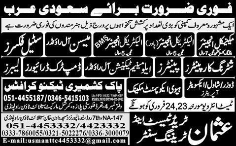 Jobs in Saudi Arabia