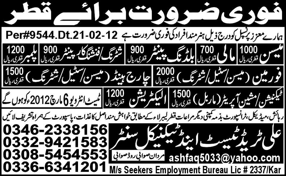 Jobs in Qatar