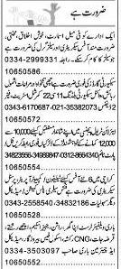 Misc. Jobs in Karachi Express Classified 1