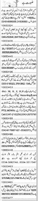 Classified Karachi Express Misc. Jobs