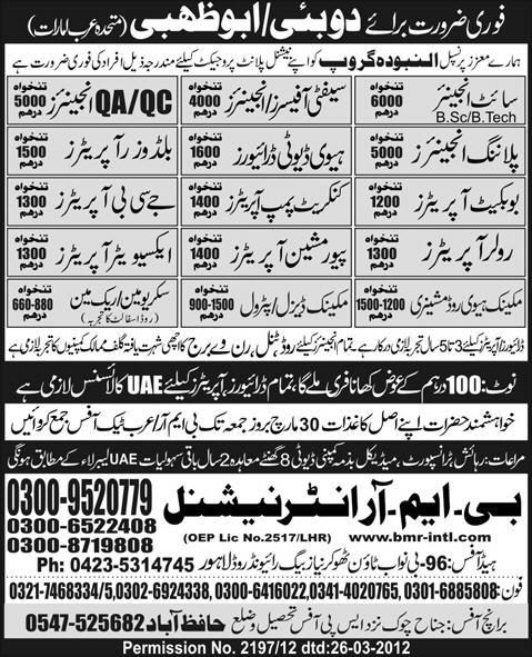 Engineers and Operators Jobs