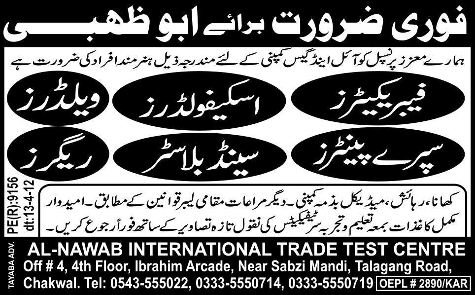 Fabricators, Welders, Painters and Riggers Jobs