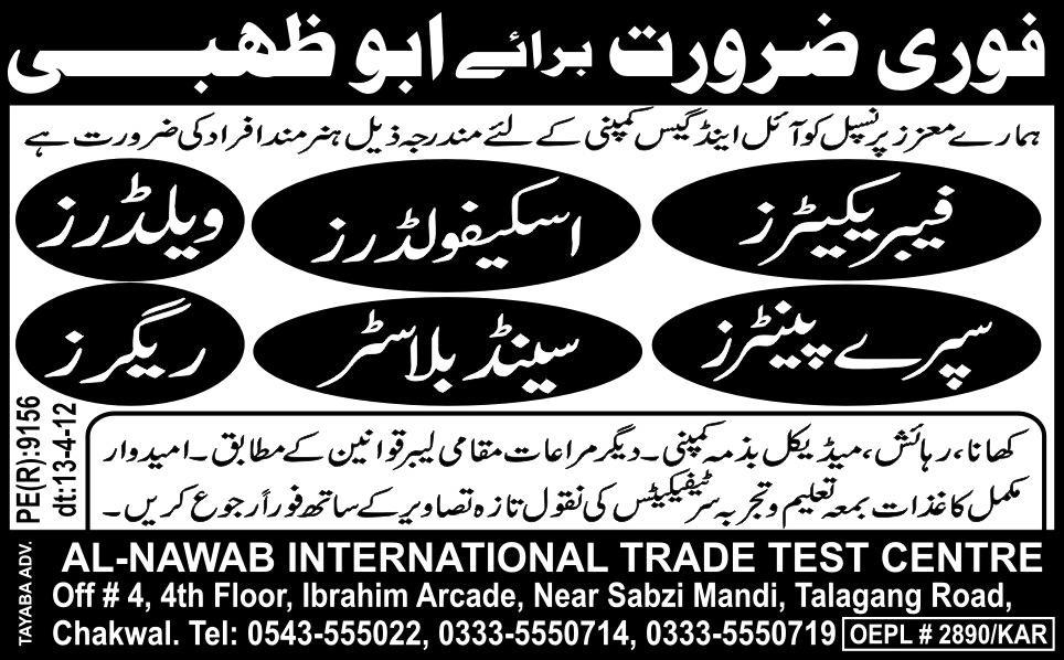 Fabricators, Welders, Painters and Riggers Jobs