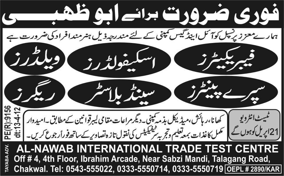 Fabricators, Welders, Painters and Riggers Jobs