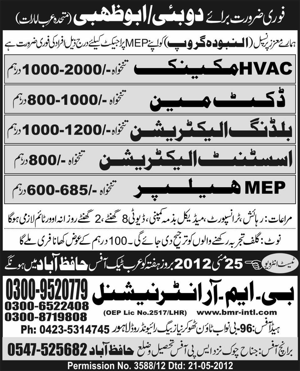 Mechanics Required for Dubai