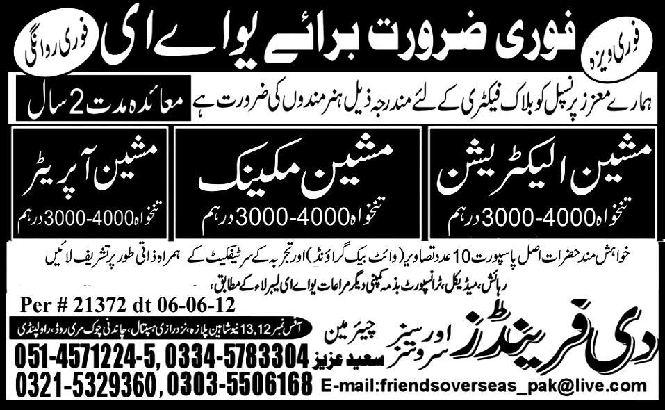 Machine Mechanic and Operator Required