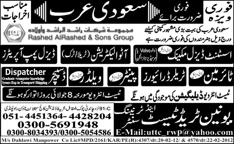 Mechanical and Technical Staff Required