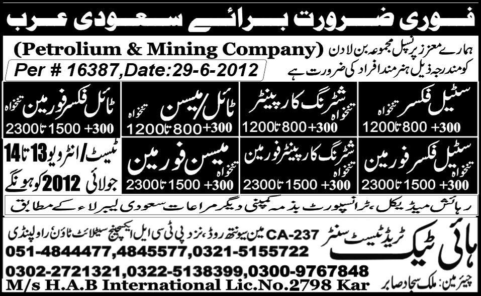 Raj Geer (Mason) and Shuttering Carpenter Jobs