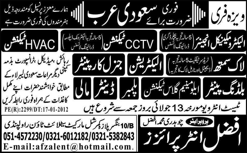 Locksmith, CCTV Technician and Electromechanical Engineer Job