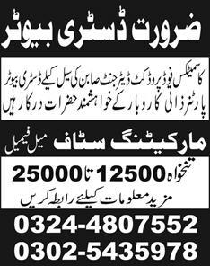 Distributor and Marketing Staff Required for Cosmetic Products