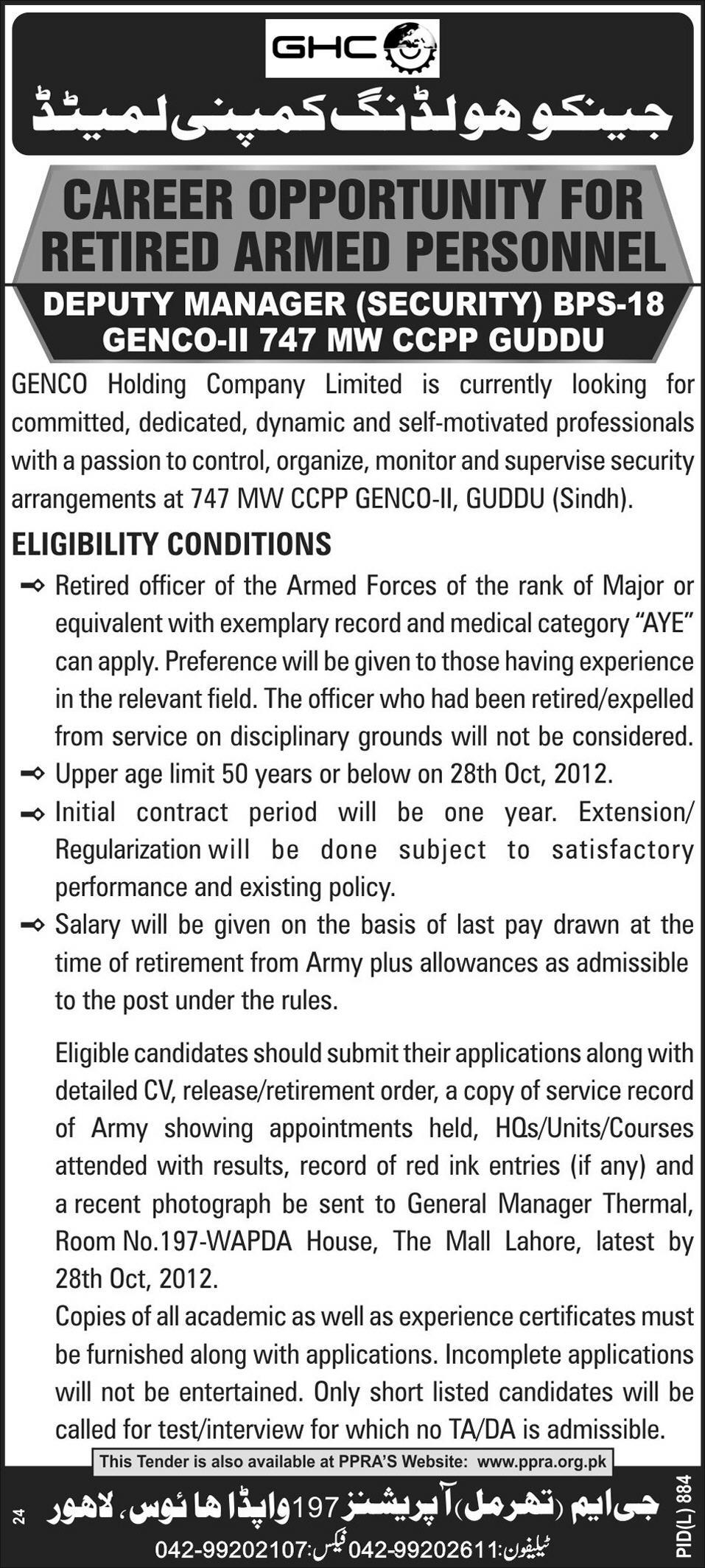 Jobs in Genco Holding Company