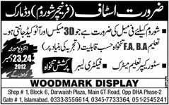 Woodmark Display (Furniture Showroom) Requires Staff