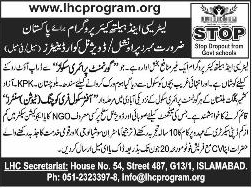 Literacy and Health Care Program Jobs 2014 June for Members Provincial / Divisional Coordinators