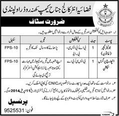 Fazaia Inter College Rawalpindi Jobs 2014 July for Junior Teacher & Incharge Progress Section