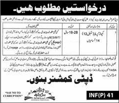 Deputy Commissioner Office Bannu Jobs 2016 KPK for Computer Operators Latest