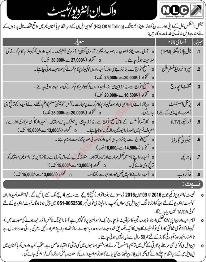 NLC Toll Plaza Jobs May 2016 June Walk in Test / Interview Schedule for HQ O&M Tolling Latest