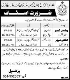 Teaching Jobs in Fazaia Inter College Rawalpindi November 2017 Latest