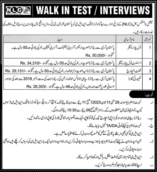 NLC Jobs May 2023 Toll Plaza Managers, Shift Incharge & Security Guards Walk in Test / Interviews Latest