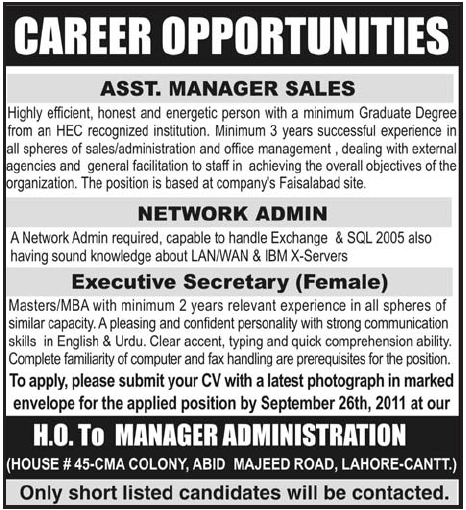 Career Opportunities