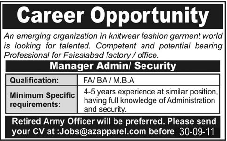 Career Opportunity