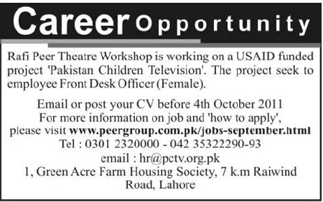 Career Opportunity