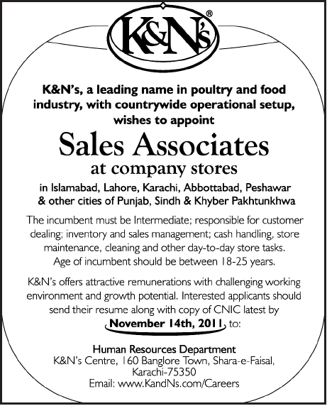 K&N's Required Sales Associates