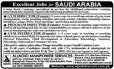 Jobs in Saudi Arabia